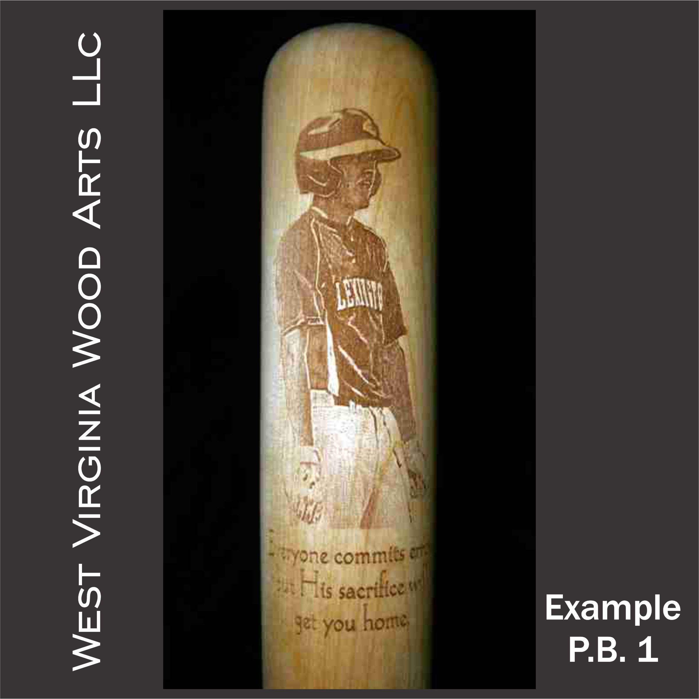 full size photo engraved baseball bat with player image main link image