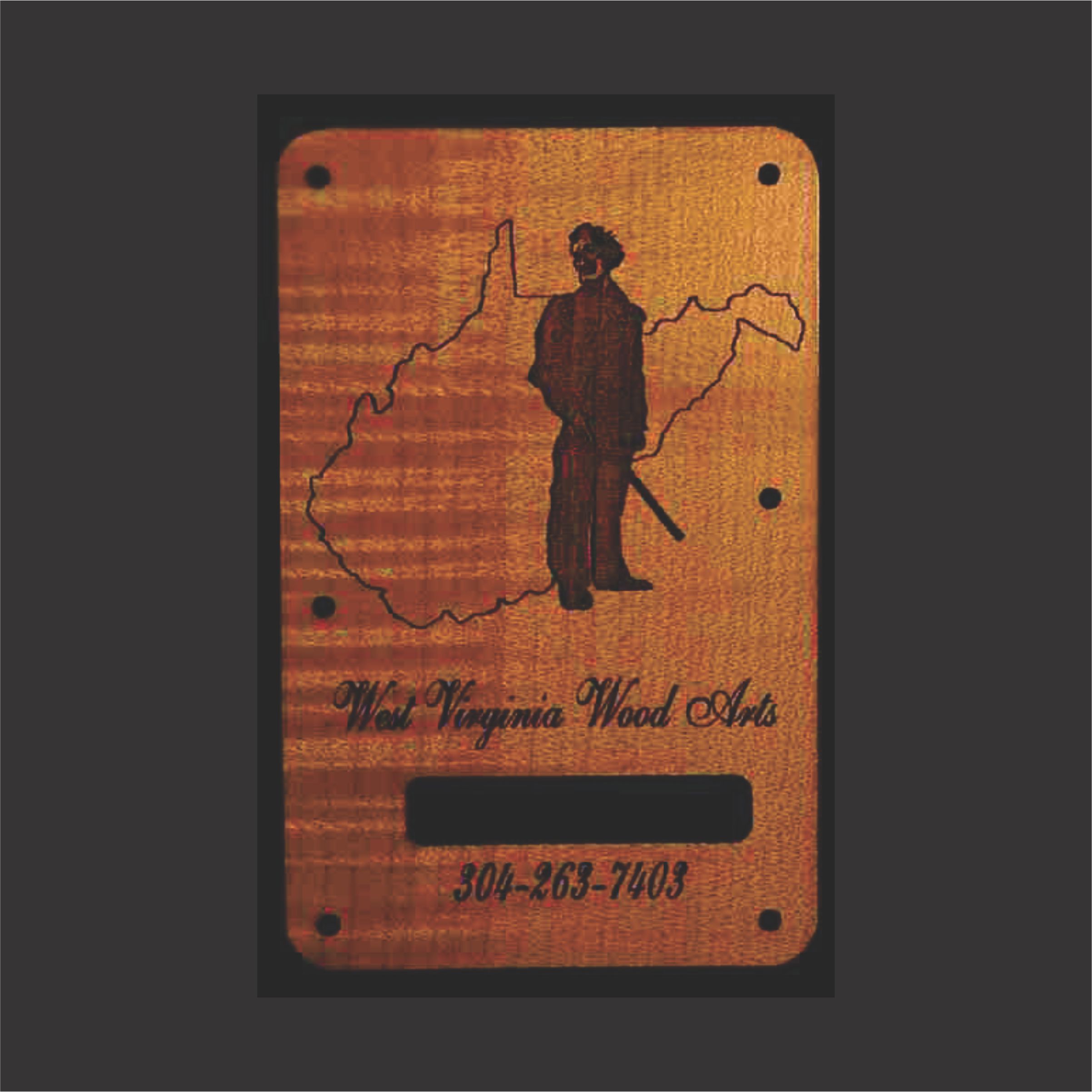 Custom Graphic Engraved Backplate With State And Mountaineer