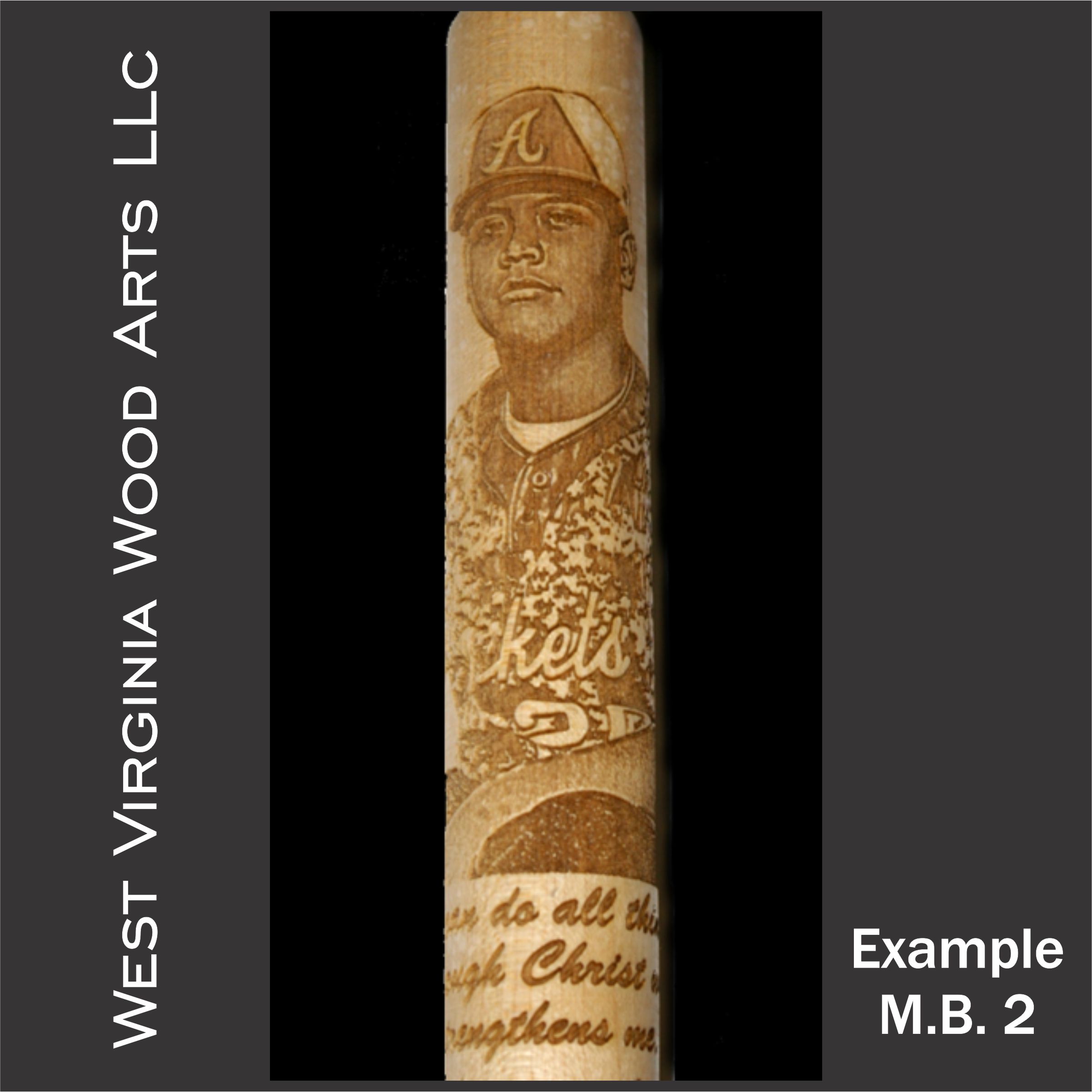full size baseball bat with player engraving main link