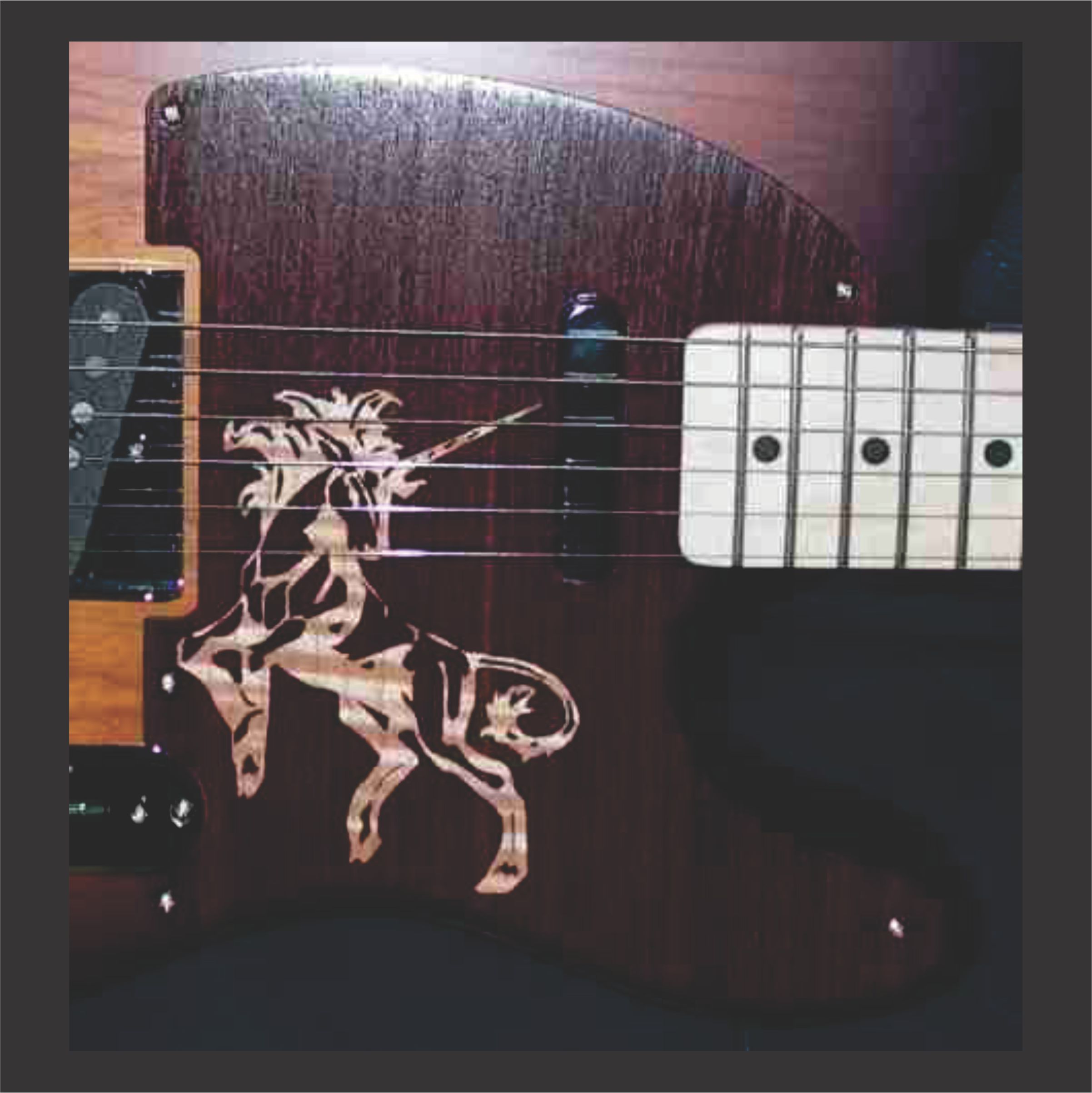 custom made guitar pickguard main link example