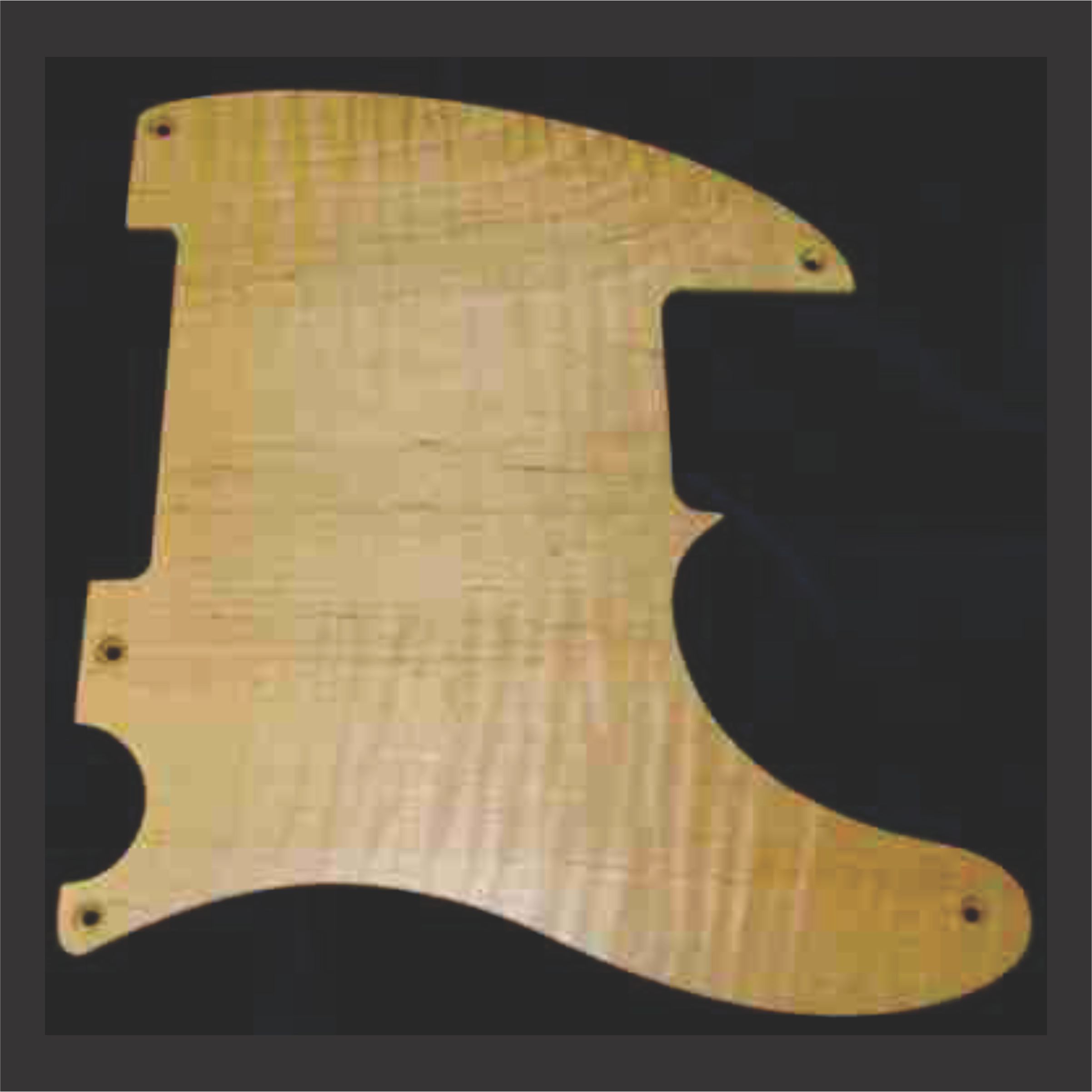 Another Example Of A Flame Maple Pickguard Without Engraving